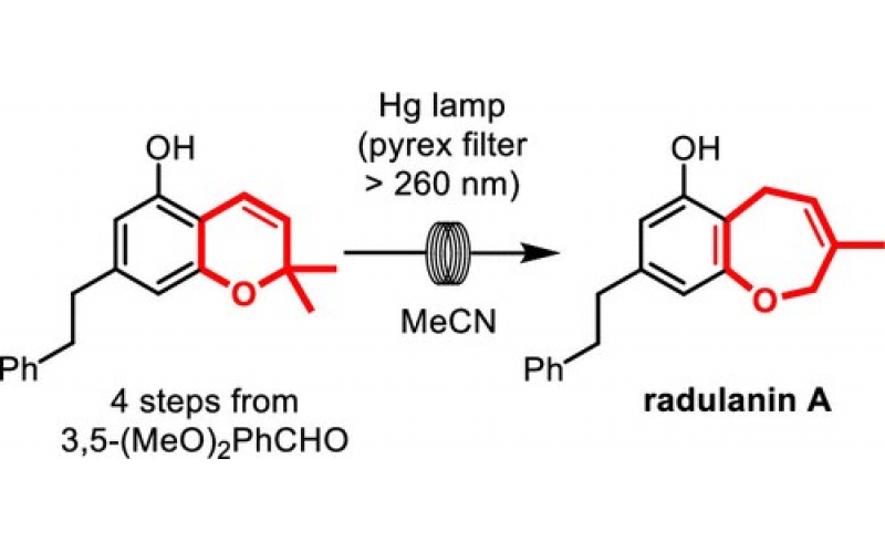 2,2-Dimethylchromene在流動中的光化學擴環(huán)促進植物毒性Radulanin A的全合成